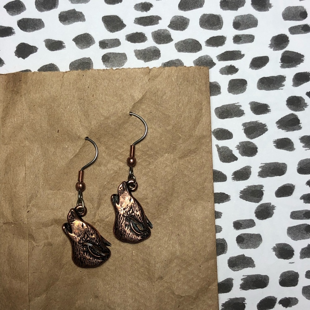 Coyote earring